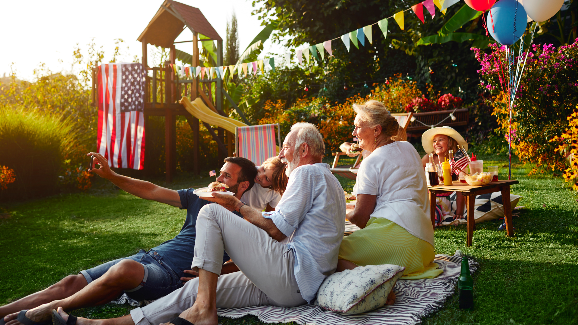 Family gathering for Independence Day